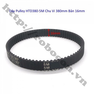  PKK974 Dây Pulley HTD380-5M Chu Vi 380mm ...